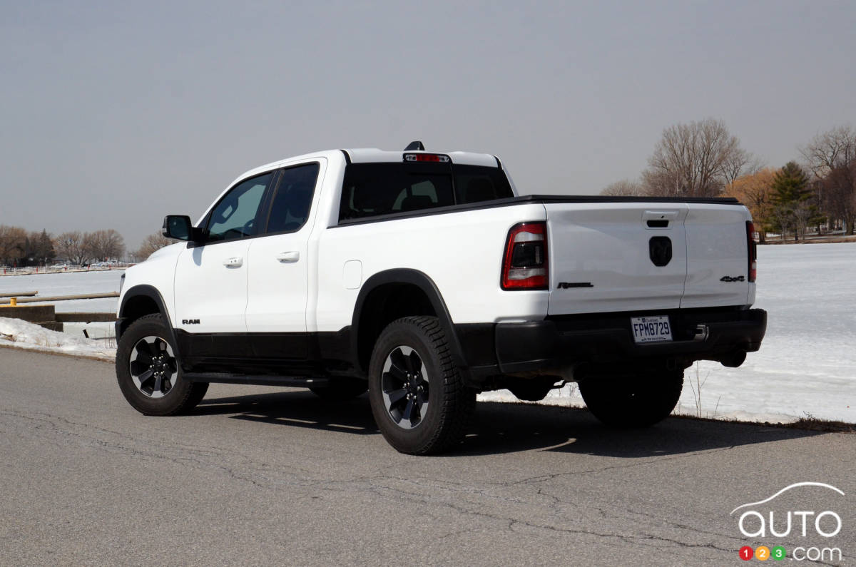 Ram 1500 Rebel EcoDiesel 2020, trois-quarts arrière